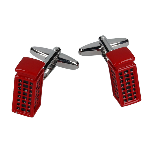 Telephone Box Cufflinks - Cufflinks with Free UK Delivery - Mrs Bow Tie