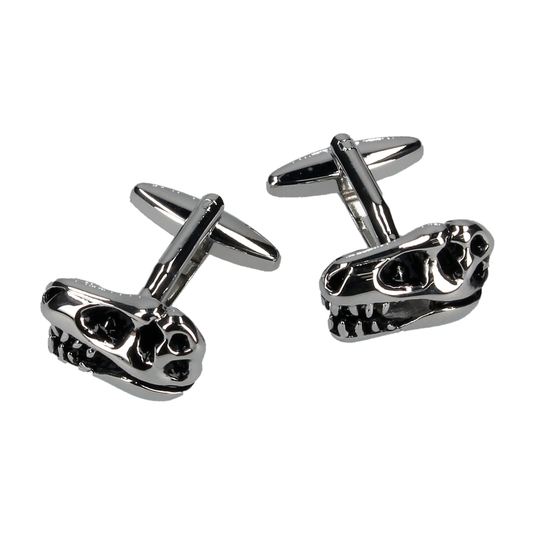 T Rex Skull Cufflinks - Cufflinks with Free UK Delivery - Mrs Bow Tie
