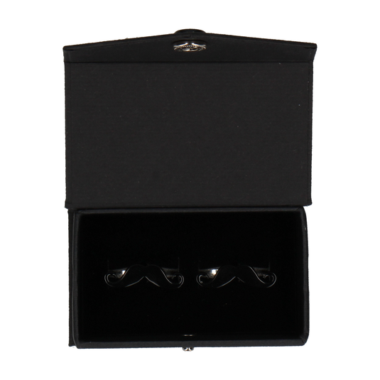 Black Moustaches Cufflinks - Cufflinks with Free UK Delivery - Mrs Bow Tie