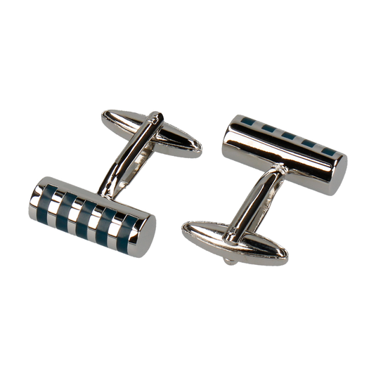 Cylinder Stripe Cufflinks - Cufflinks with Free UK Delivery - Mrs Bow Tie