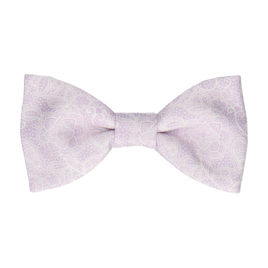 Intricate Lilac Floral Lace Print Bow Tie - Bow Tie with Free UK Delivery - Mrs Bow Tie