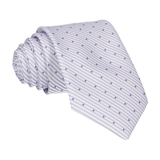 Purple Dot Nautical Stripe Tie - Tie with Free UK Delivery - Mrs Bow Tie