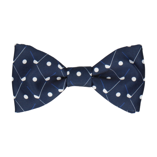 Golf Plaid Navy Blue Golfing Bow Tie - Bow Tie with Free UK Delivery - Mrs Bow Tie