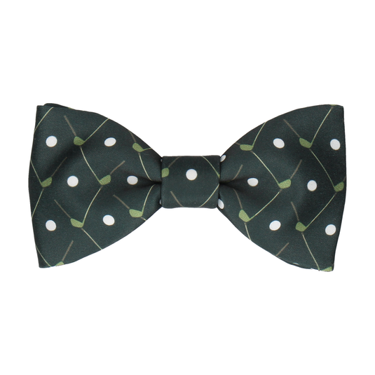 Plaid Dark Green Golfing Bow Tie - Bow Tie with Free UK Delivery - Mrs Bow Tie