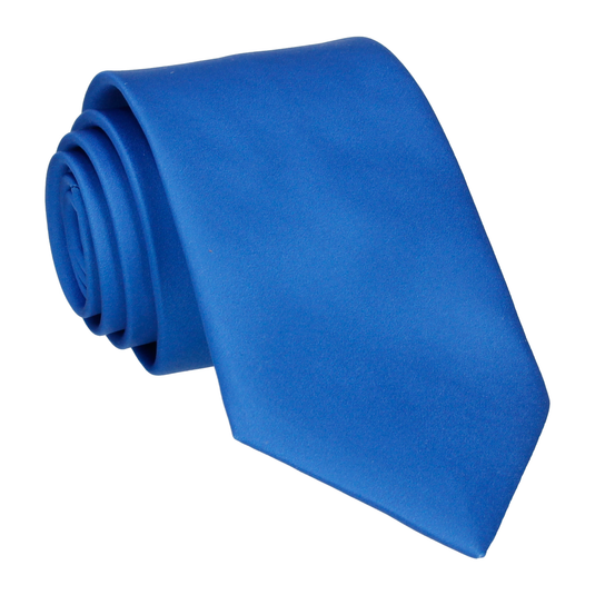Plain Solid Royal Blue Tie - Tie with Free UK Delivery - Mrs Bow Tie