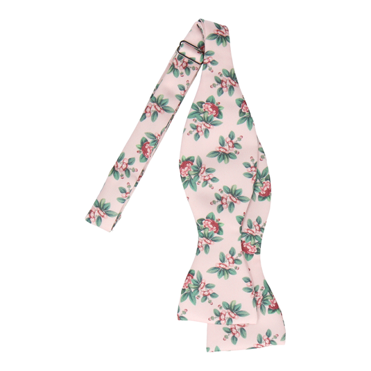 Pink Japanese Floral Bow Tie - Bow Tie with Free UK Delivery - Mrs Bow Tie