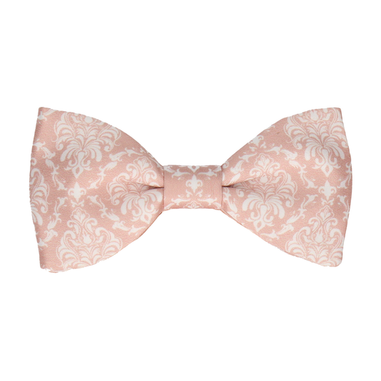 Pink & White Damask Bow Tie - Bow Tie with Free UK Delivery - Mrs Bow Tie