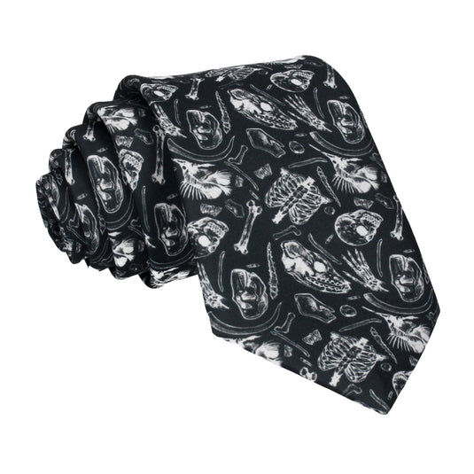 Fossils/Bones Print Tie - Tie with Free UK Delivery - Mrs Bow Tie