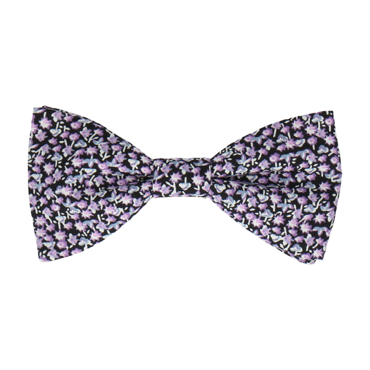 Purple Bellflowers Ditsy Floral Bow Tie - Bow Tie with Free UK Delivery - Mrs Bow Tie
