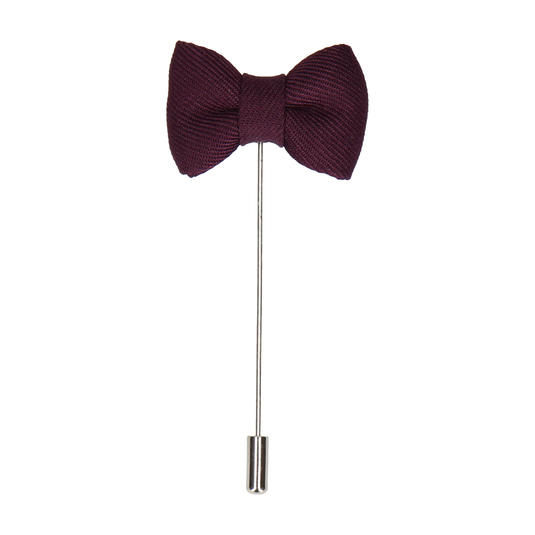 Dark Purple Bow Tie Lapel Pin - Lapel Pin with Free UK Delivery - Mrs Bow Tie