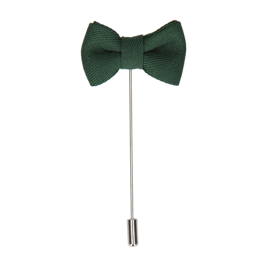 Dark Green Bow Tie Lapel Pin - Lapel Pin with Free UK Delivery - Mrs Bow Tie