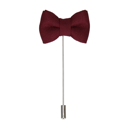 Mulberry Bow Tie Lapel Pin - Lapel Pin with Free UK Delivery - Mrs Bow Tie