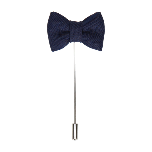 Navy Blue Bow Tie Lapel Pin - Lapel Pin with Free UK Delivery - Mrs Bow Tie