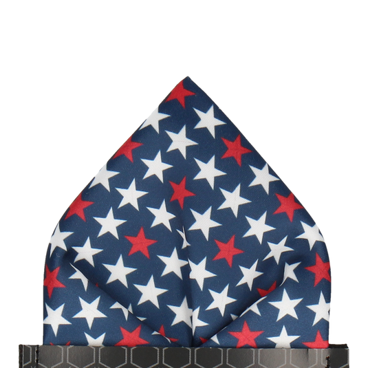 Star Spangled Pocket Square - Pocket Square with Free UK Delivery - Mrs Bow Tie
