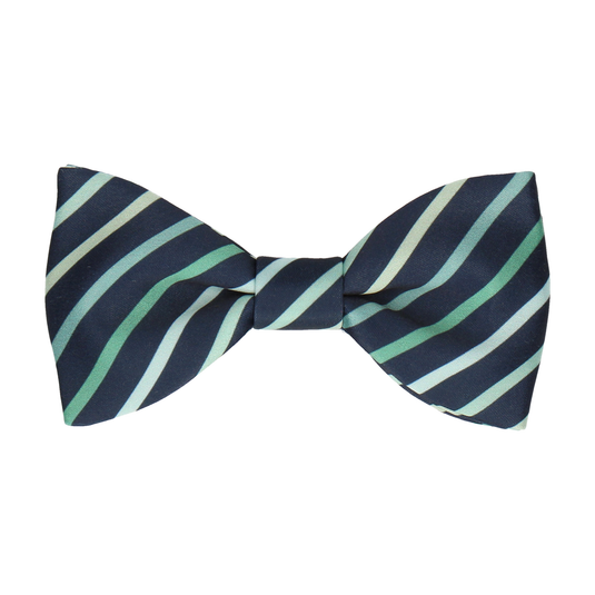 Green Ombre Stripe Bow Tie - Bow Tie with Free UK Delivery - Mrs Bow Tie