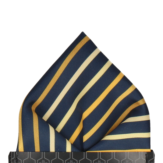 Yellow Ombre Stripe Pocket Square - Pocket Square with Free UK Delivery - Mrs Bow Tie