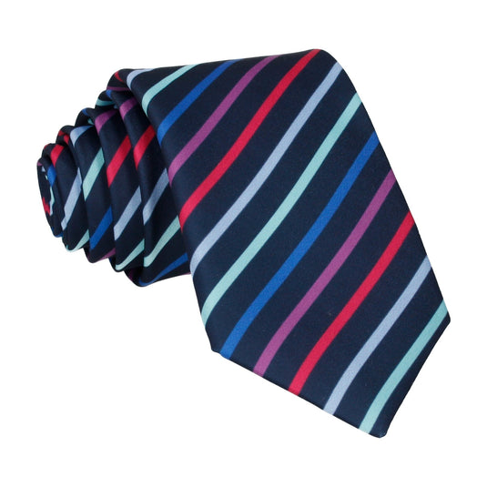 Bright Trendy Stripe Tie - Tie with Free UK Delivery - Mrs Bow Tie