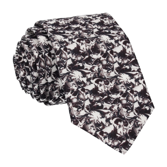 Monochrome Alba Liberty Cotton Tie - Tie with Free UK Delivery - Mrs Bow Tie