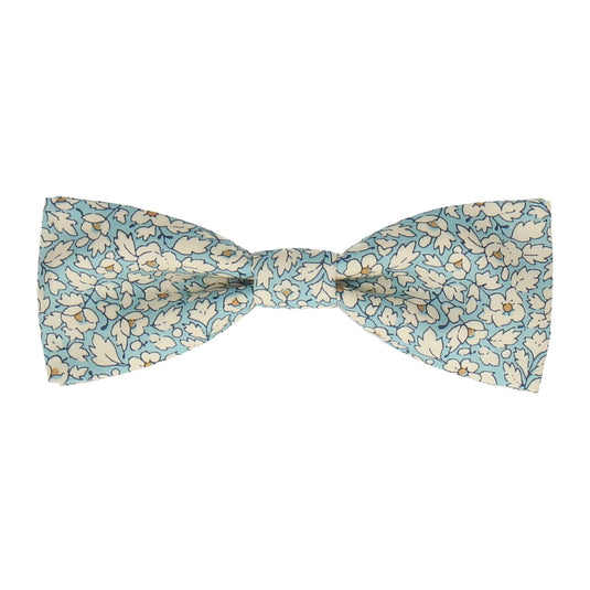 Blue Floral Feather Fields Liberty Cotton Bow Tie - Bow Tie with Free UK Delivery - Mrs Bow Tie