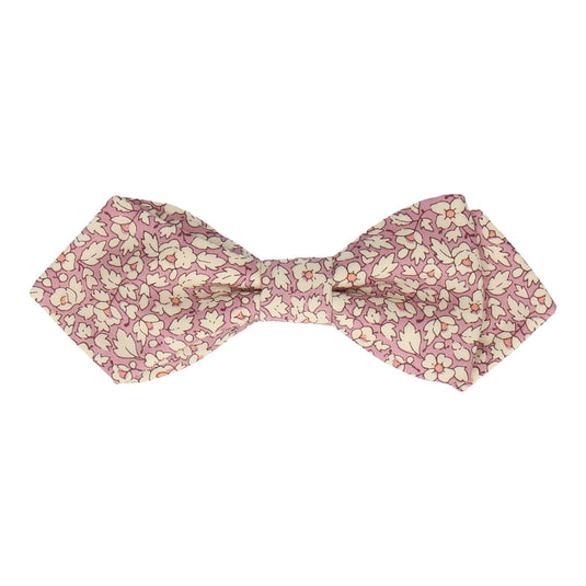 Pink Floral Feather Fields Liberty Cotton Bow Tie - Bow Tie with Free UK Delivery - Mrs Bow Tie
