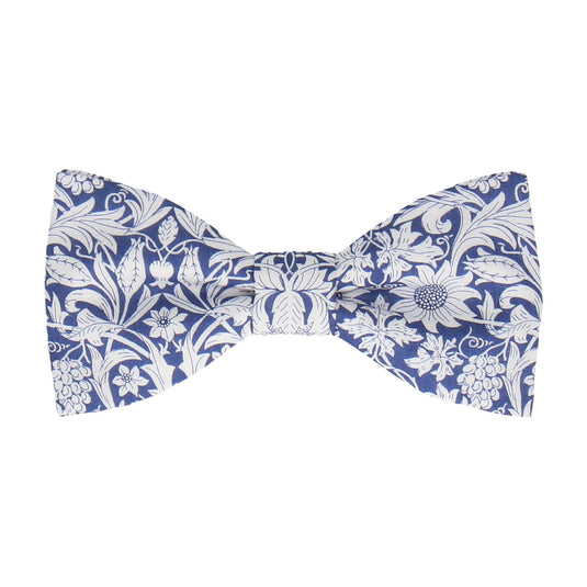 Blue Floral Mortimer Liberty Cotton Bow Tie - Bow Tie with Free UK Delivery - Mrs Bow Tie