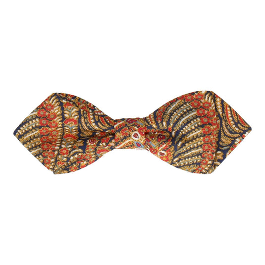 Red & Gold Paisley Liberty Cotton Bow Tie - Bow Tie with Free UK Delivery - Mrs Bow Tie