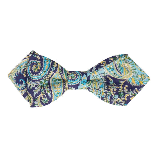 Purple Multi Paisley Felix Liberty Cotton Bow Tie - Bow Tie with Free UK Delivery - Mrs Bow Tie