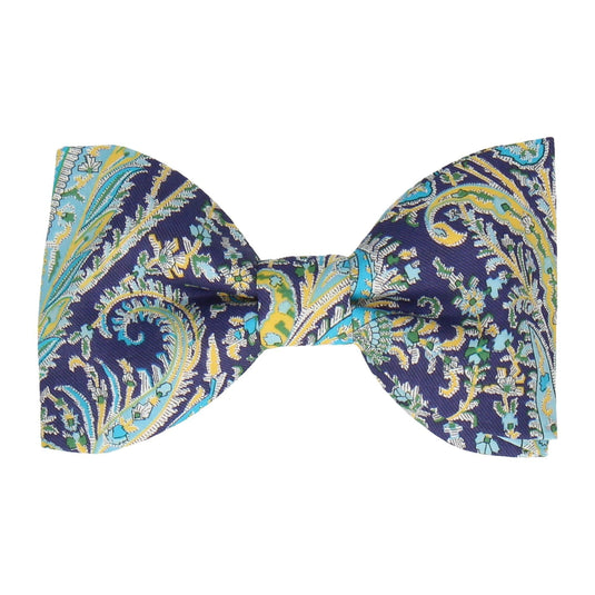 Purple Multi Paisley Felix Liberty Cotton Bow Tie - Bow Tie with Free UK Delivery - Mrs Bow Tie