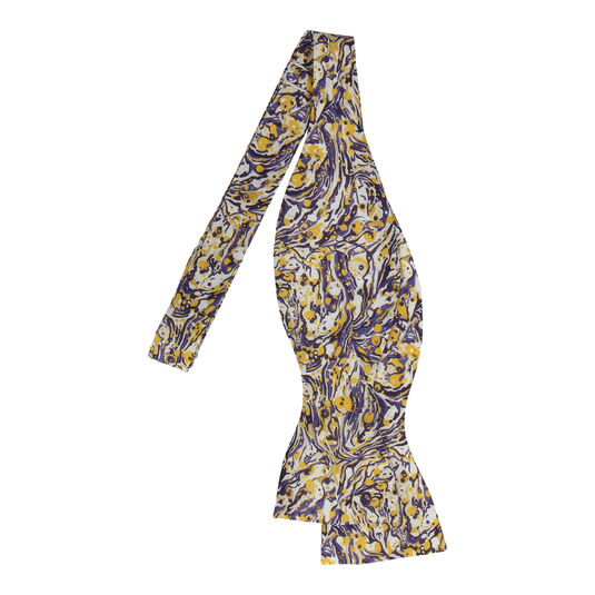 Saffron & Violet Liberty Cotton Bow Tie - Bow Tie with Free UK Delivery - Mrs Bow Tie