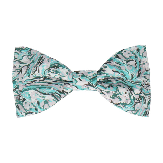 Grey & Cyan Liberty Cotton Bow Tie - Bow Tie with Free UK Delivery - Mrs Bow Tie