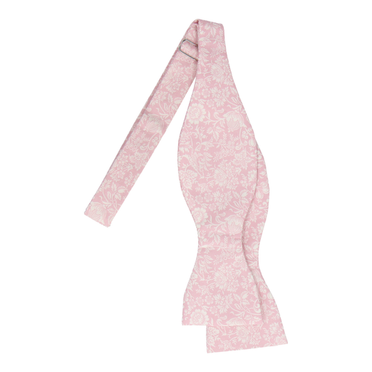 Soft Pink Kelmscott Liberty Cotton Bow Tie - Bow Tie with Free UK Delivery - Mrs Bow Tie