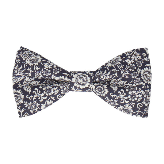 Midnight Purple Kelmscott Liberty Cotton Bow Tie - Bow Tie with Free UK Delivery - Mrs Bow Tie