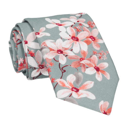 Big Cherry Blossom Tie - Tie with Free UK Delivery - Mrs Bow Tie