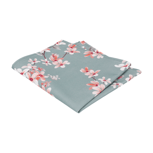 Big Cherry Blossom Pocket Square - Pocket Square with Free UK Delivery - Mrs Bow Tie