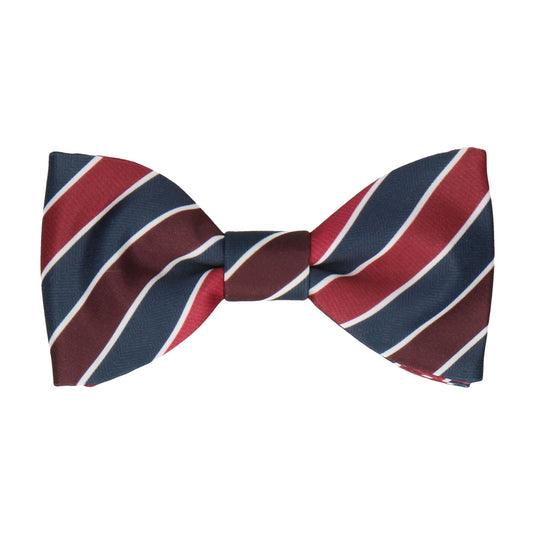 Navy & Red Ombre Business Stripe Bow Tie - Bow Tie with Free UK Delivery - Mrs Bow Tie