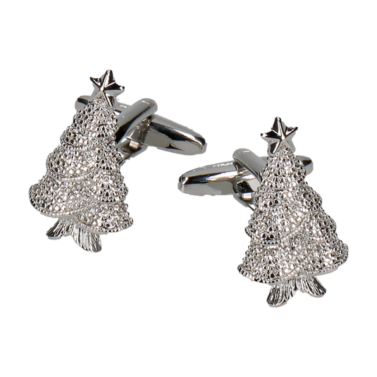 Christmas Tree Cufflinks - Cufflinks with Free UK Delivery - Mrs Bow Tie