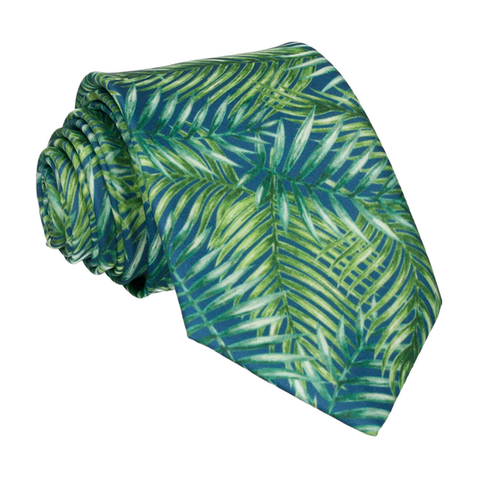 Navy Blue Rainforest Tie - Tie with Free UK Delivery - Mrs Bow Tie