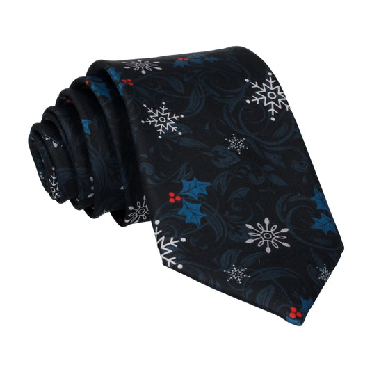 Christmas Swirls & Snowflakes Tie - Tie with Free UK Delivery - Mrs Bow Tie