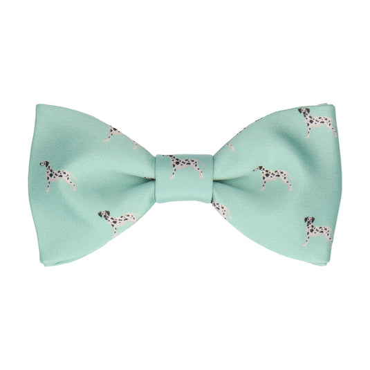 Dalmatian Dog Print Mint Green Bow Tie - Bow Tie with Free UK Delivery - Mrs Bow Tie