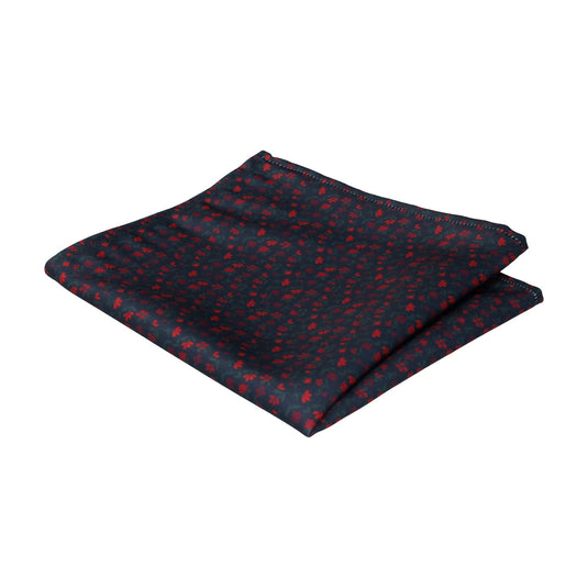Small Ditsy Floral Red Pocket Square - Pocket Square with Free UK Delivery - Mrs Bow Tie
