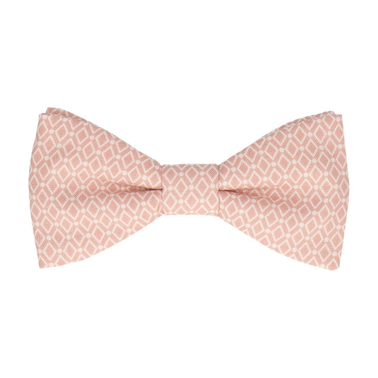 Diamond Quartz Pink Pattern Cotton Bow Tie - Bow Tie with Free UK Delivery - Mrs Bow Tie