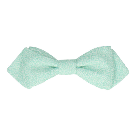 Seafoam Green Tiny Petal Cotton Bow Tie - Bow Tie with Free UK Delivery - Mrs Bow Tie