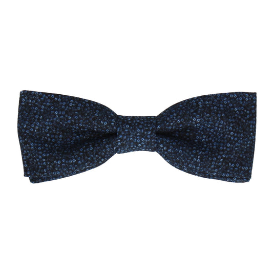 Navy Blue Tiny Petal Cotton Bow Tie - Bow Tie with Free UK Delivery - Mrs Bow Tie