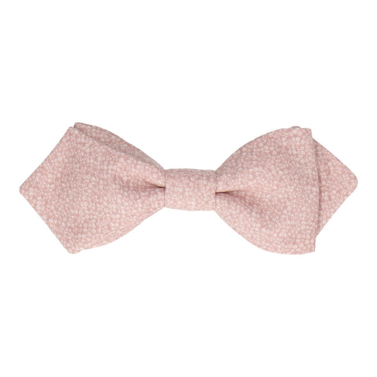 Soft Pink Tiny Petal Cotton Bow Tie - Bow Tie with Free UK Delivery - Mrs Bow Tie