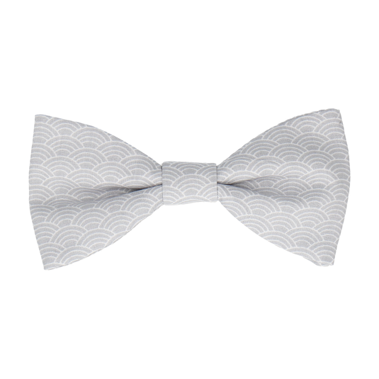 Grey Art Deco Fans Cotton Bow Tie - Bow Tie with Free UK Delivery - Mrs Bow Tie