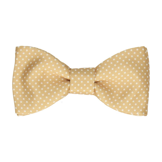 Pure Gold Pin Dots Bow Tie - Bow Tie with Free UK Delivery - Mrs Bow Tie