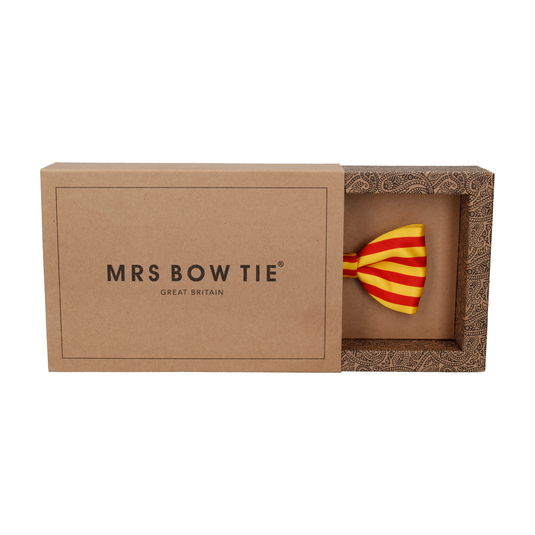 Catalonia Flag Bow Tie - Bow Tie with Free UK Delivery - Mrs Bow Tie