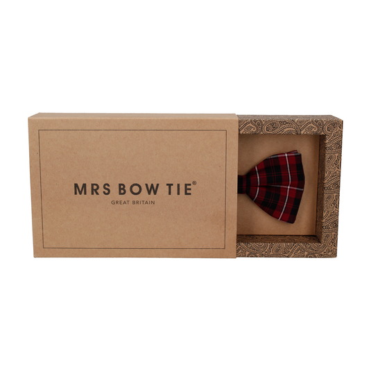 Red 'Cameron of Lockeil' Tartan Bow Tie - Bow Tie with Free UK Delivery - Mrs Bow Tie