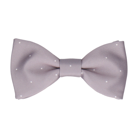 Silver Lavender Dusk Mini Pin Dots Bow Tie - Bow Tie with Free UK Delivery - Mrs Bow Tie