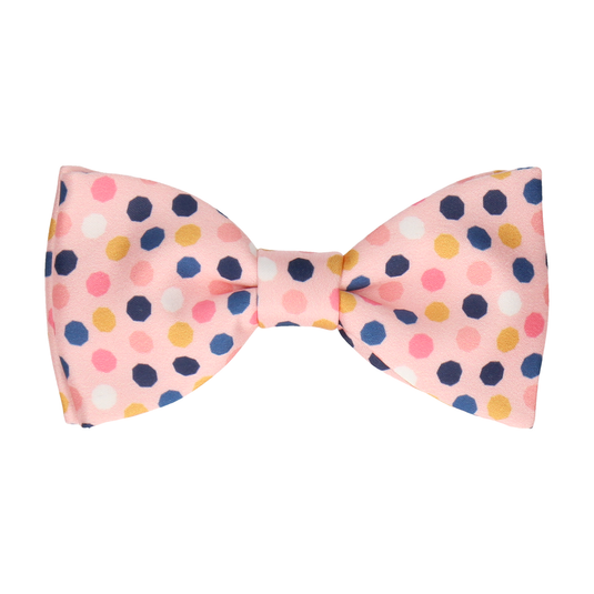 Pink Contemporary Dots Bow Tie - Bow Tie with Free UK Delivery - Mrs Bow Tie